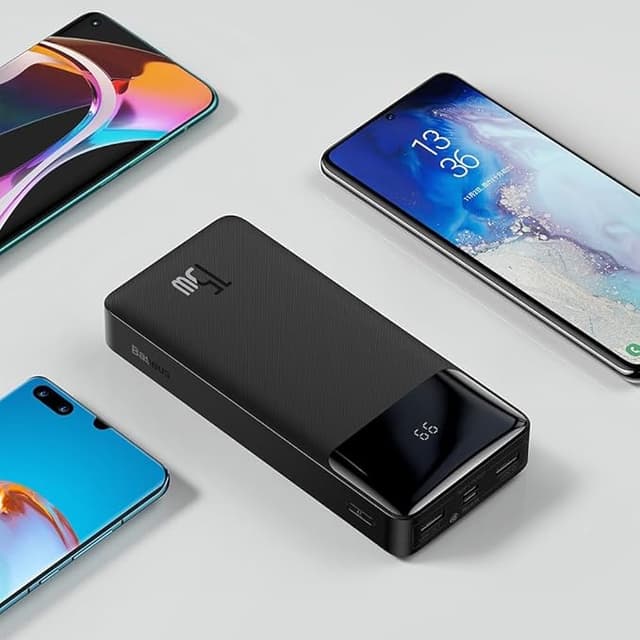 Imagem de Carregador Portátil Baseus Bipow Digital Display Power Bank 20000mAh 15W na loja Amazon