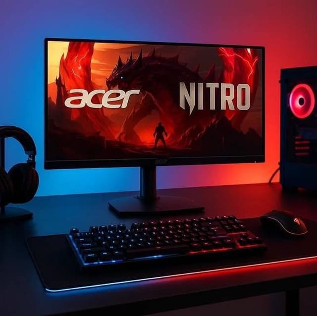 Imagem de Monitor Gamer Acer Nitro 23.8” Full HD LED IPS 200 Hz 1ms na loja Mercado Livre