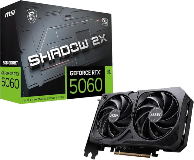 Imagem de Placa de Video MSI RTX 5060 Shadow 2X OC, 8GB na loja Amazon