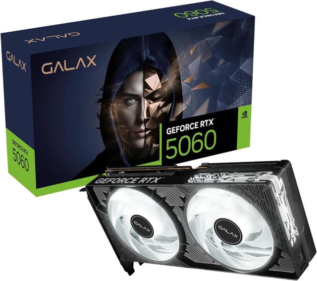 Imagem de Placa de Vídeo Galax GeForce RTX 5060, 1 Click OC, 8GB na loja Amazon
