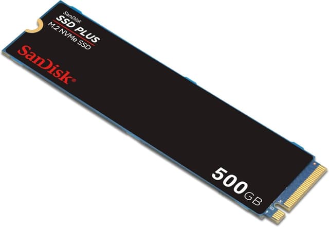 Imagem de SSD NVMe Sandisk Plus 500GB 2400MB/s na loja Amazon