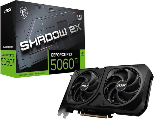 Imagem de Placa de Video GeForce NVIDIA MSI RTX 5060 TI 16GB na loja Amazon