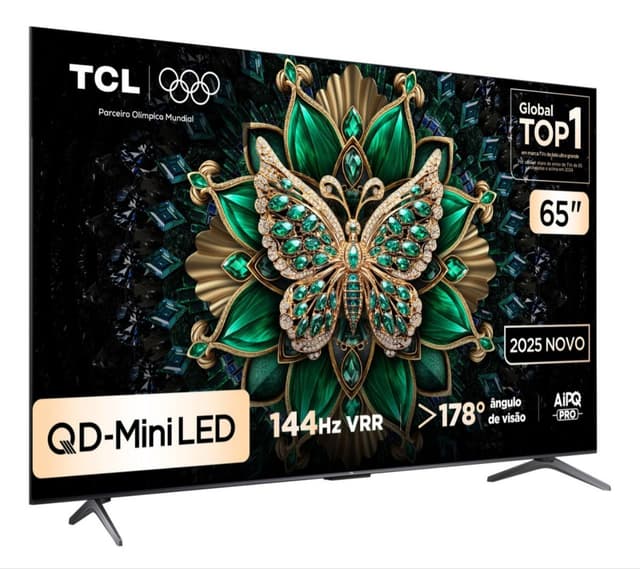 Imagem de Smart TV TCL 65 Polegadas QLED Mini LED 4K C6K WiFi Bluetooth Google TV 4 HDMI na loja Mercado Livre