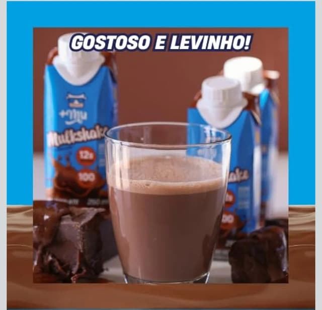 Imagem de +Mu Mulkshake Bebida Proteica Láctea UHT Sabor Chocolate - Pack 12 Unidades na loja Amazon