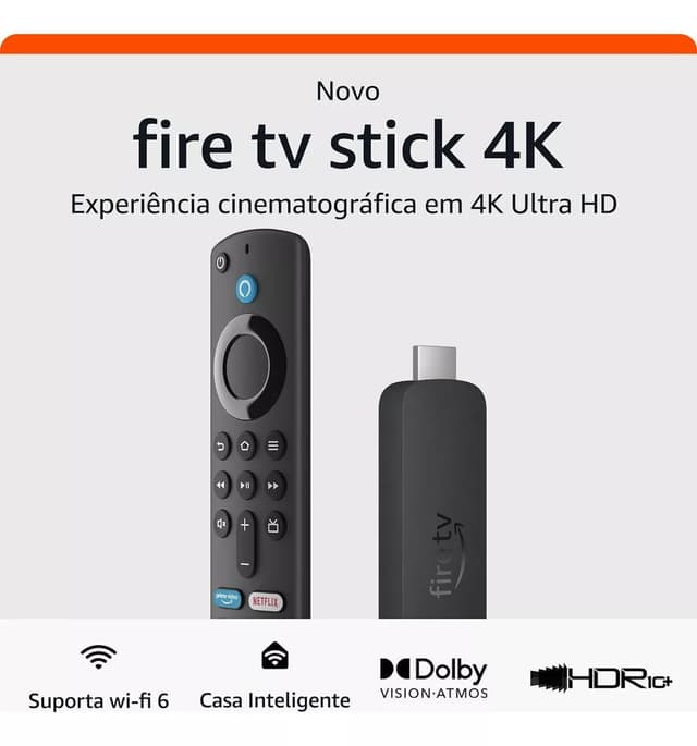 Imagem de Amazon Fire Stick 4K Wi-fi 6 Com Alexa na loja Mercado Livre