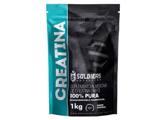 Imagem de Creatina Monohidratada 1Kg 100% Pura Soldiers Nutrition Sem sabor na loja Mercado Livre