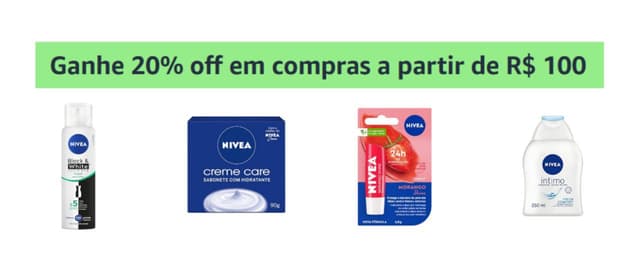 Imagem de Cupom Amazon - 20% OFF em compras a partir de R$ 100 na loja Amazon