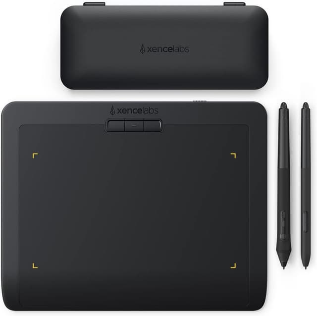 Imagem de XENCELABS Tablet De Desenho Sem Fio Pequeno Com 2 Canetas Sem Bateria E Estojo, Tablet Gráfico De 9" Para Windows/Macos/Linux Preto na loja Amazon