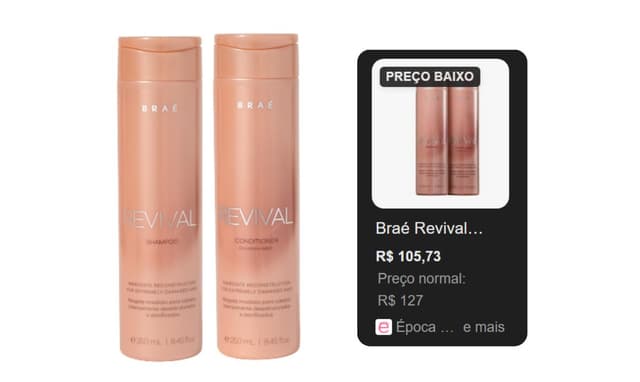 Imagem de Braé Revival Shampoo 250ml e Condicionador 250ml na loja Amazon