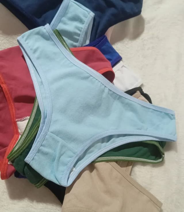 Imagem de Kit 10 Calcinha Algodão na loja Mercado Livre