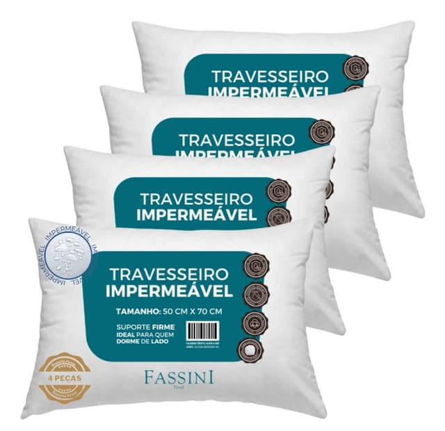 Imagem de 4 TRAVESSEIROS POR MENOS DE R$ 27 CADA na loja Mercado Livre