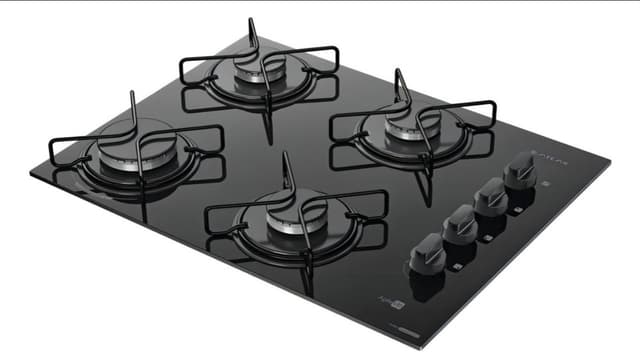 Imagem de Cooktop 4 Bocas Atlas Agile Up Mesa Vidro Mega Chama Bivolt na loja Mercado Livre
