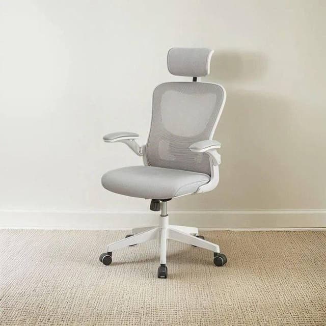 Imagem de Cadeira de Escritório Ergonômica Giratória Boston G100 Com Estofado Mesh Luvinco Com Ajuste Lombar na loja Mercado Livre