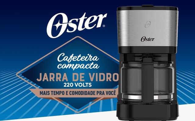 Imagem de Cafeteira Oster Inox Compacta (OCAF300) na loja Amazon