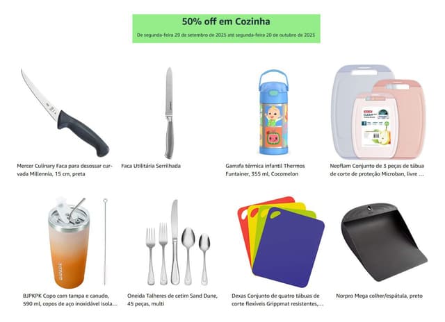 Imagem de Cupom Amazon - 50% OFF em Cozinha na loja Amazon