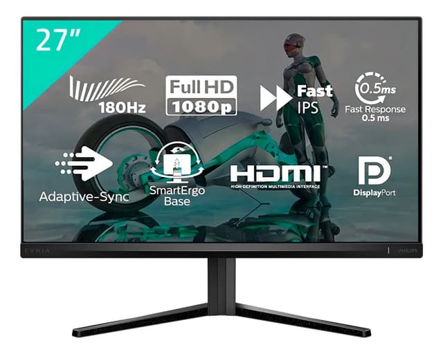 Imagem de Monitor Gamer Philips Evnia 27" IPS FHD 180Hz 0.5ms na loja Mercado Livre