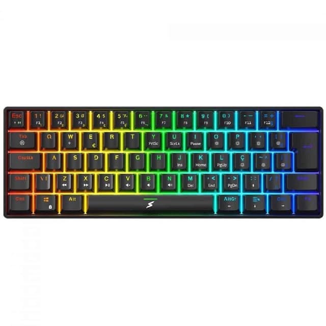 Imagem de Teclado mecânico gamer superframe player, rgb na loja Mercado Livre
