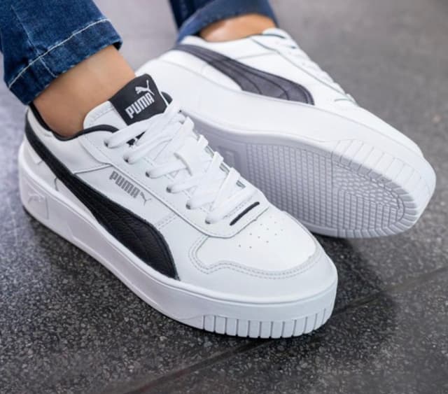 Imagem de Tênis Puma Carina Street Bdp Feminino Branco+Preto na loja Mercado Livre