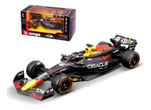 Imagem de Miniatura Carro F1 Redbull Rb20 Max Verstappen 1/43 Bburago Preto na loja Mercado Livre
