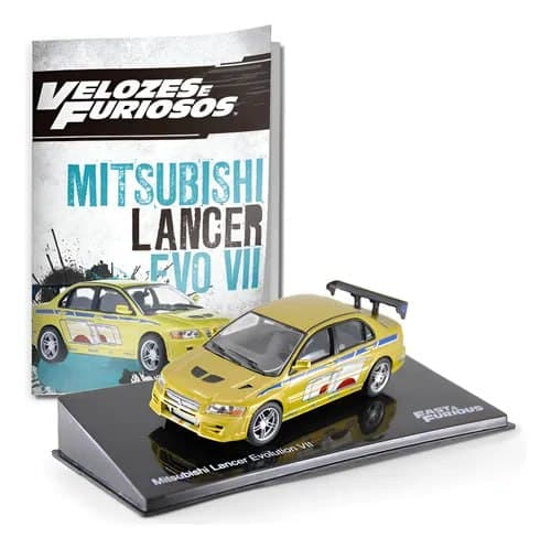 Imagem de Luppa Velozes E Furiosos Mitsubishi Lancer Evolutionvii 1:43 Cáqui na loja Mercado Livre
