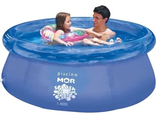 Imagem de Piscina Inflável Fun Redonda 1400l Com Kit Reparo - Mor na loja Mercado Livre