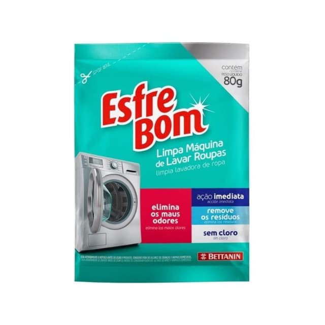 Imagem de Limpa Máquina de Lavar Roupas EsfreBom Sachê 80g na loja Amazon