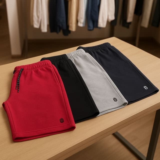 Imagem de Kit 4 bermuda masculina short moletom leve caminhada atacado na loja Mercado Livre