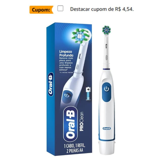 Imagem de Escova Elétrica Oral-B ProClean na loja Amazon