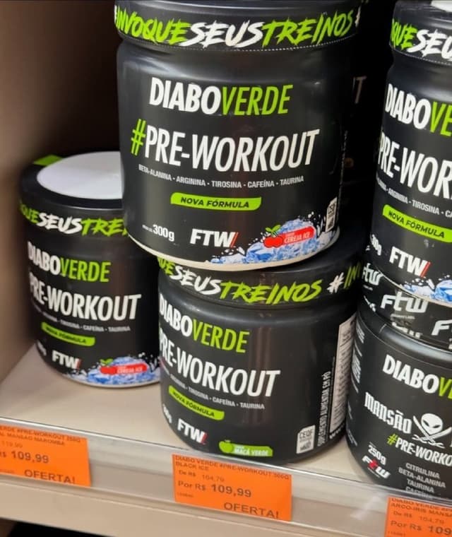Imagem de Pré-treino diabo verde cereja ice 300g na loja Amazon