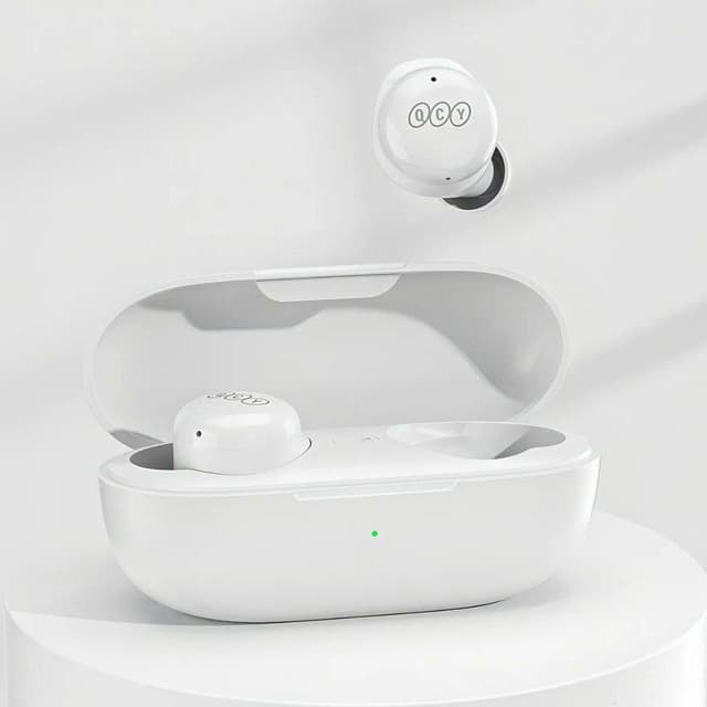 Imagem de Fone Qcy T17 Bluetooth 5.1 Modo Game E Cancelamento De Ruído, Branco na loja Mercado Livre