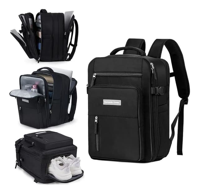 Imagem de Mochila Executiva de Viagem Expansível 30-42L com múltiplos bolsos e USB (+ cores) na loja Mercado Livre
