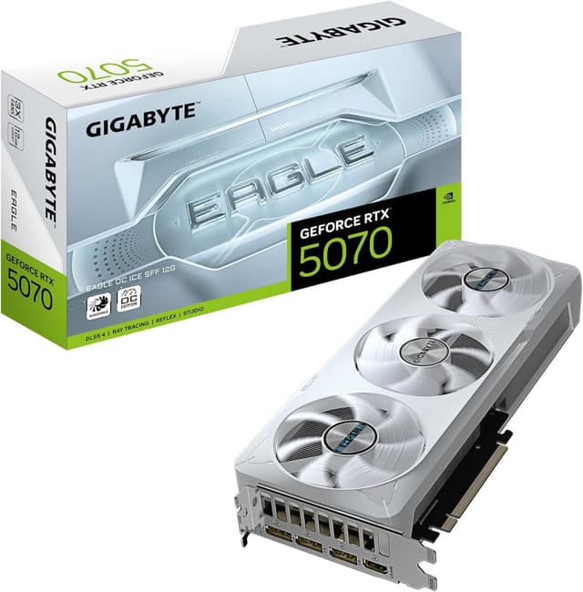 Imagem de Placa de Vídeo Gigabyte GeForce RTX 5070 Eagle Ice SFF 12GB na loja Amazon