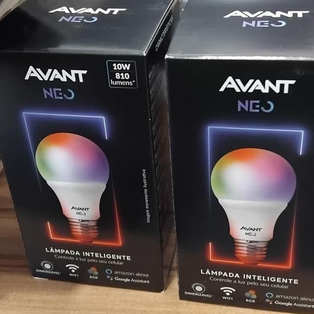 Imagem de Lâmpada Led Inteligente Wi-Fi 10W RGB E27 Neo Avant na loja Amazon