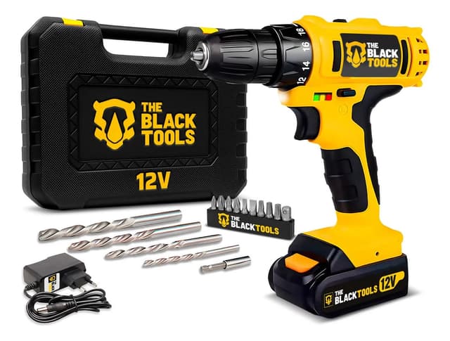 Imagem de Parafusadeira Furadeira Black Tools 12V  Bivolt na loja Mercado Livre