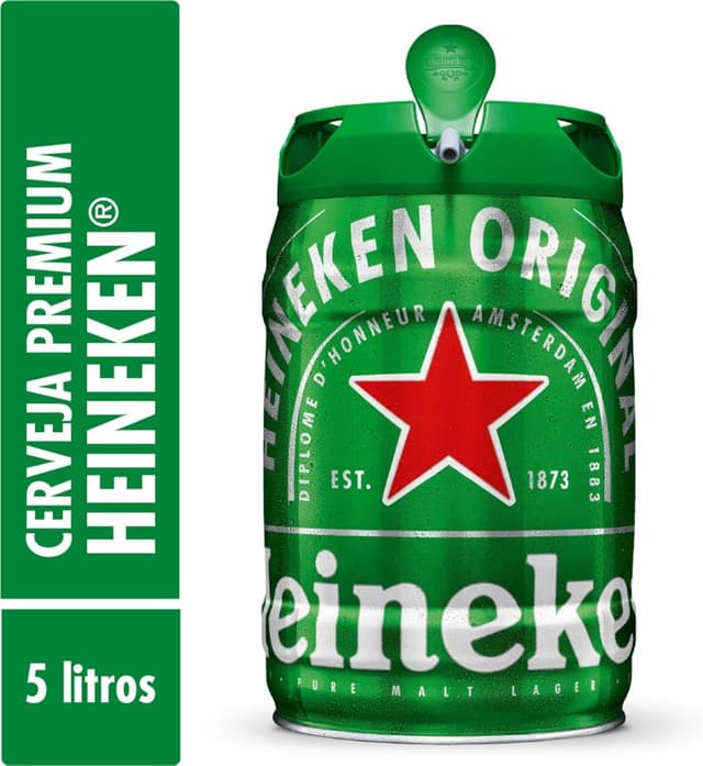 Imagem de Heineken Cerveja Barril 5L na loja Amazon