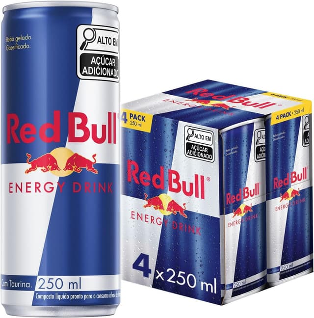 Imagem de 3x Pack de 4 Latas Red Bull Energético, Energy Drink, 250ml na loja Amazon